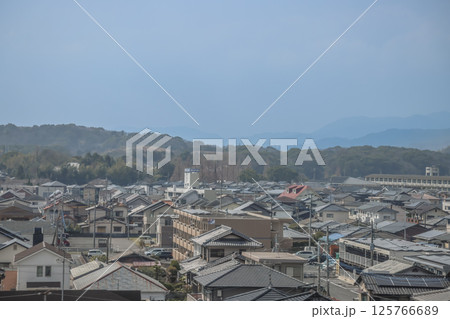March 26 2025 A Scenic Overview of Residential Area With Hills, Japan, Japan March 26 2025 A Scenic Overview of Residential Area With Hills, Japan, Japan 125766689