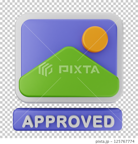 3d image picture photo icon illustration 3d image picture photo icon illustration 125767774