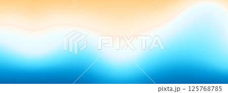 Calm beach gradient background. Abstract ocean sand coast concept. Smooth wavy seaside backdrop. Blurred pastel light blue waves wallpaper. Soft summer sea shore gradient banner. Vector top view Calm beach gradient background. Abstract ocean sand coast concept. Smooth wavy seaside backdrop. Blurred pastel light blue waves wallpaper. Soft summer sea shore gradient banner. Vector top view 125768785