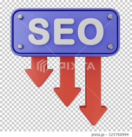 3d search engine optimization icon 125768994