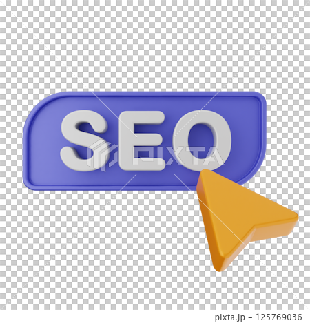 3d search engine optimization icon 125769036