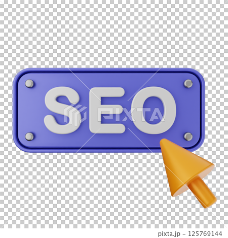 3d search engine optimization icon 125769144