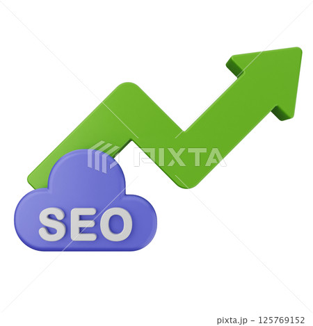 3d search engine optimization icon 125769152