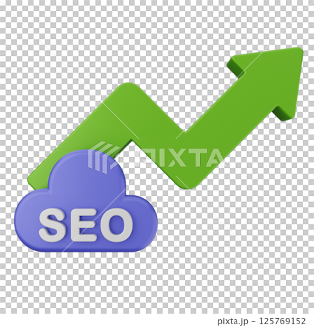3d search engine optimization icon 125769152