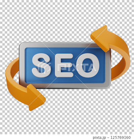 3d search engine optimization icon 3d search engine optimization icon 125769160