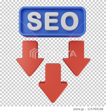 3d search engine optimization icon 125769186