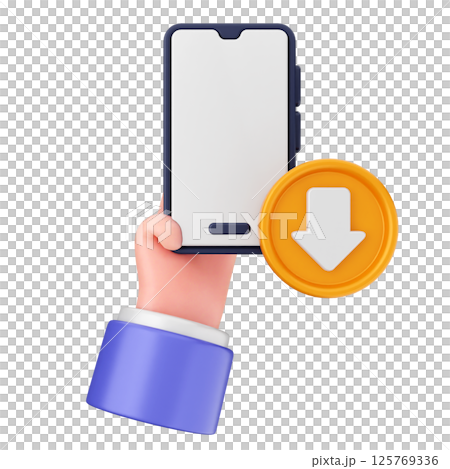 3d smartphone icon download 125769336