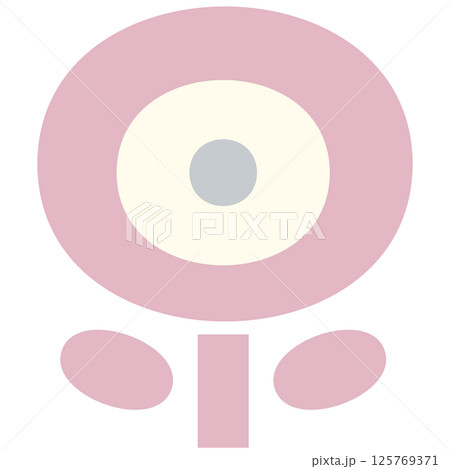 花のアイコン-1-ピンク 125769371