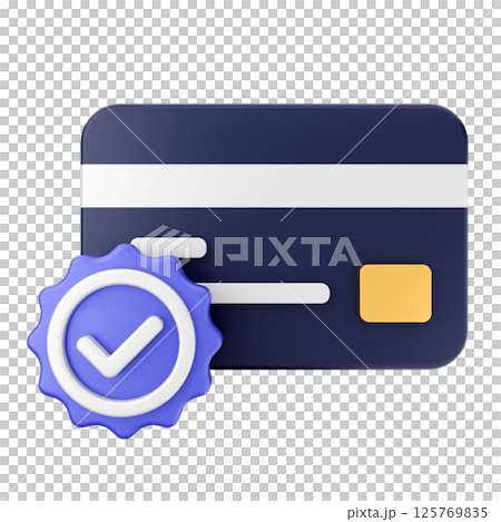 3d verification check mark approve credit card payment 3d verification check mark approve credit card payment 125769835