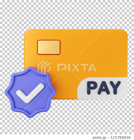 3d verification check mark approve credit card payment 3d verification check mark approve credit card payment 125769836