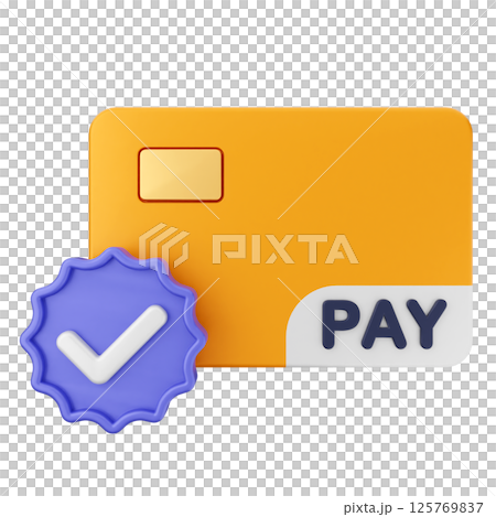 3d verification check mark approve credit card payment 3d verification check mark approve credit card payment 125769837