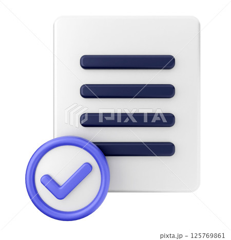 3d verification check mark approve file 3d verification check mark approve file 125769861