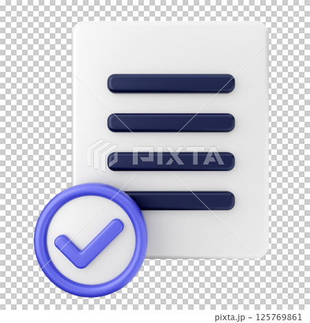 3d verification check mark approve file 3d verification check mark approve file 125769861