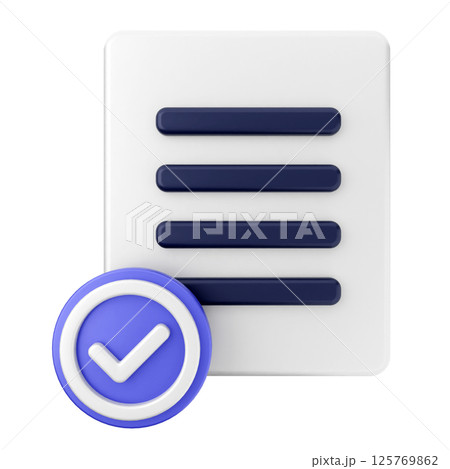 3d verification check mark approve file 3d verification check mark approve file 125769862