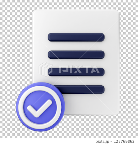 3d verification check mark approve file 3d verification check mark approve file 125769862