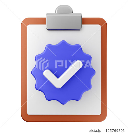 3d verification check mark approve file report 3d verification check mark approve file report 125769893