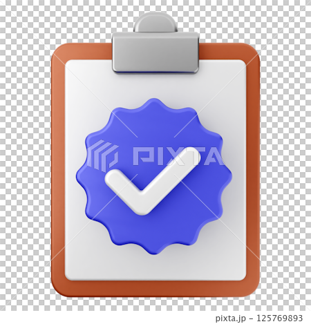 3d verification check mark approve file report 3d verification check mark approve file report 125769893