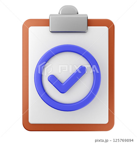 3d verification check mark approve file report 3d verification check mark approve file report 125769894