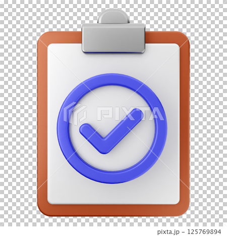 3d verification check mark approve file report 3d verification check mark approve file report 125769894