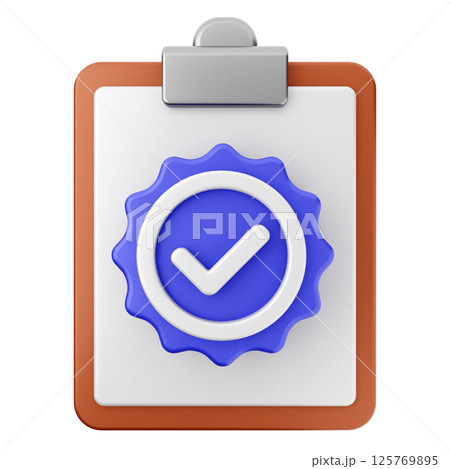 3d verification check mark approve file report 3d verification check mark approve file report 125769895