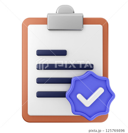 3d verification check mark approve file report 3d verification check mark approve file report 125769896