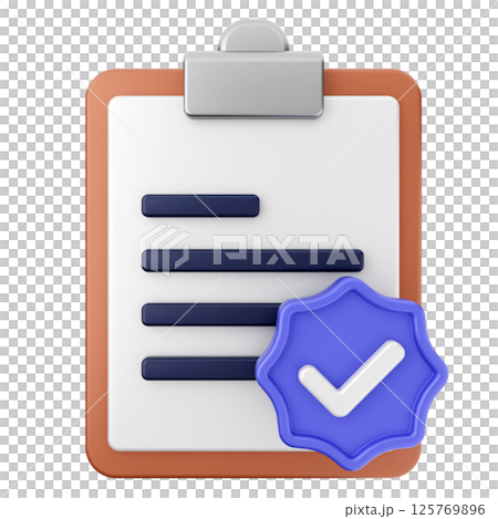 3d verification check mark approve file report 3d verification check mark approve file report 125769896