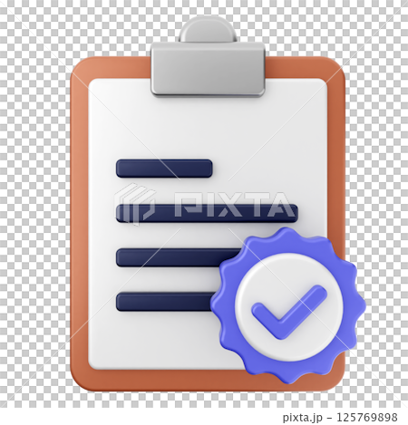 3d verification check mark approve file report 3d verification check mark approve file report 125769898