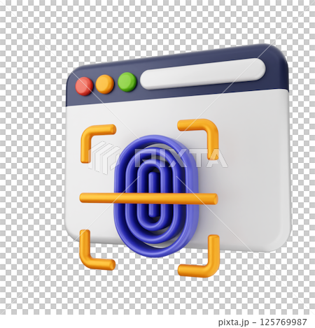 3d security system protection safety firewall 125769987