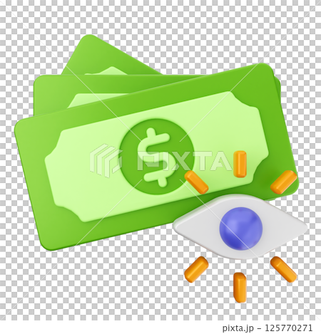3d money investment icon 125770271