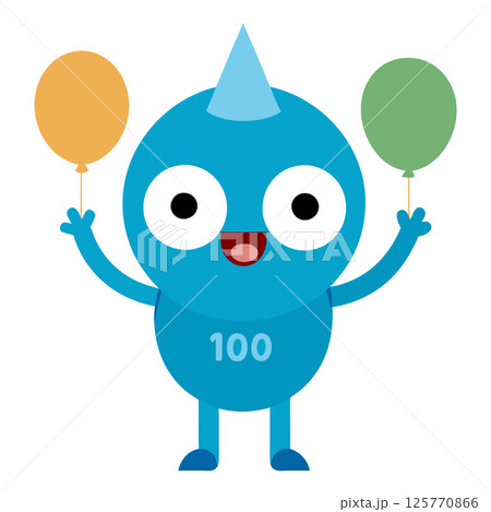 100 Days of School Vector Art Illustration Celebration Graphic for T-Shirt Design 125770866