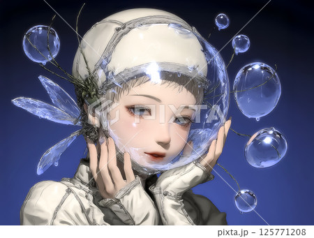 スライムの妖精のイラスト素材 125771208