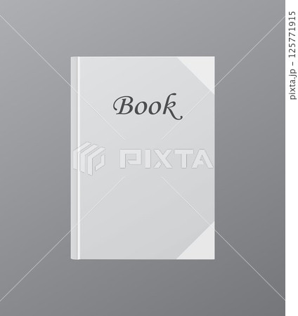 Front side Realistic book template	 125771915