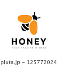 Sweet Honey Bee Insect Nature Animal Flying Wings Logo Template 125772024