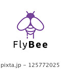 Bee Insect Nature Animal Flying Wings Logo Template 125772025