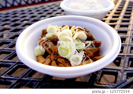 上州名物 もつ焼き ライス付き B級グルメ 125772554