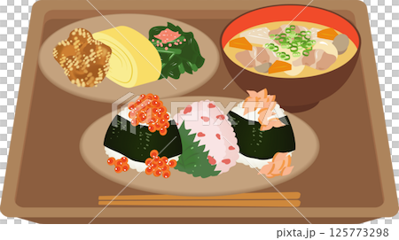 おむすび定食 125773298