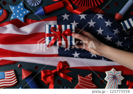 Festive decorations for the 4th of July celebration Festive decorations for the 4th of July celebration 125773559