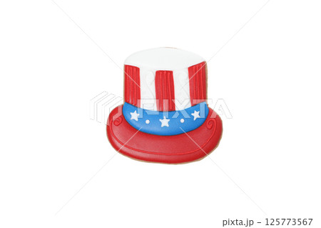 PNG,Cookies in the shape of a hat, isolated on white background PNG,Cookies in the shape of a hat, isolated on white background 125773567