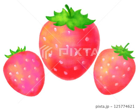 いちごのイラスト いちごのイラスト 125774621