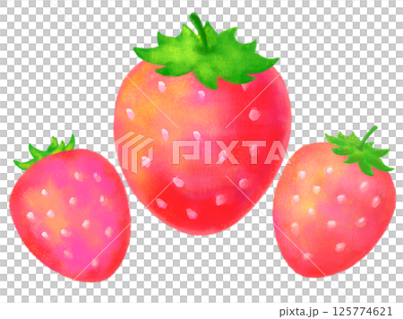 いちごのイラスト いちごのイラスト 125774621