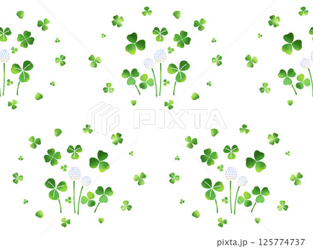 クローバーのシームレスパターン D-2 クローバーのシームレスパターン D-2 125774737