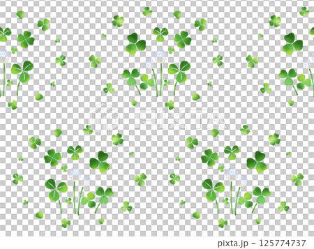 クローバーのシームレスパターン D-2 クローバーのシームレスパターン D-2 125774737
