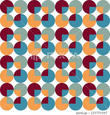Abstract Geometric Background. Neo Geo Pattern. Abstract Pattern Trendy with Square and Round Colored. Neo Geo Seamless Pattern Design Can Be Used For Wrapping Paper, Packaging, Wallpaper, Cover, post Abstract Geometric Background. Neo Geo Pattern. Abstract Pattern Trendy with Square and Round Colored. Neo Geo Seamless Pattern Design Can Be Used For Wrapping Paper, Packaging, Wallpaper, Cover, post 125775347