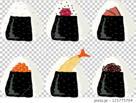 Rice ball set 125775704