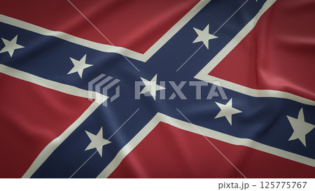 The Confederate Memorial Day flag for Holiday concept 3d Rendering. The Confederate Memorial Day flag for Holiday concept 3d Rendering. 125775767