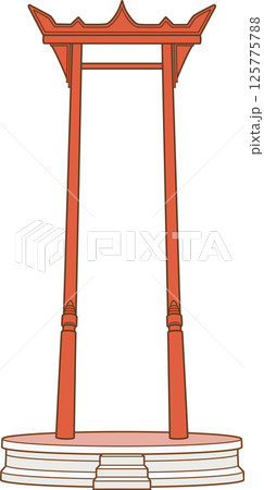 Illustration of Sao Ching Cha the landmark in Bangkok, Thailand. Illustration of Sao Ching Cha the landmark in Bangkok, Thailand. 125775788