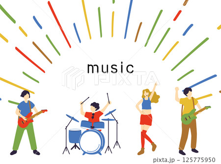 演奏するバンドメンバー 125775950