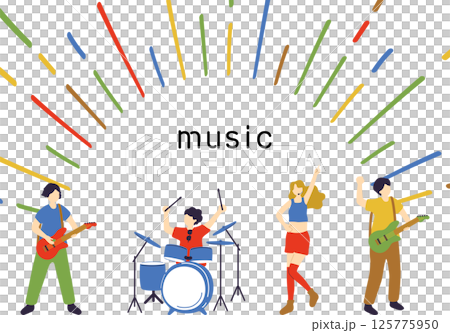 Band members performing 125775950