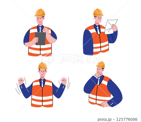 construction worker with helmet vector illustration construction worker with helmet vector illustration 125776086