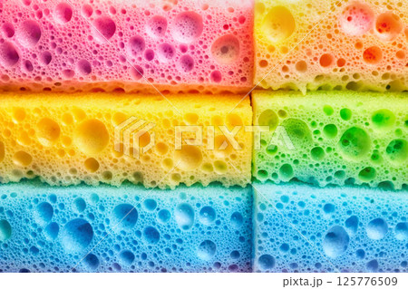 Synthetic sponges.Universal kit for washing anything Synthetic sponges.Universal kit for washing anything 125776509